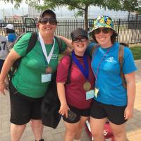 SOBC – Cowichan Valley athlete Julie Black (centre) showed her skills at the 2017 SOBC Summer Games. She says Special Olympics allows her to make new friends and play all the sports she loves. 
