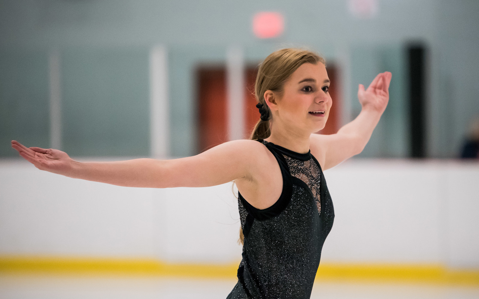 Figure skating action at the 2019 Special Olympics BC Winter Games